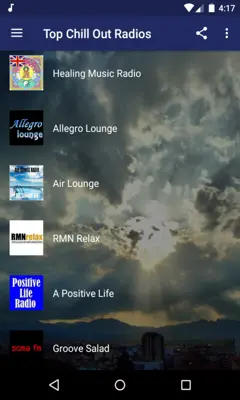 Top Chill Out Radios android App screenshot 2