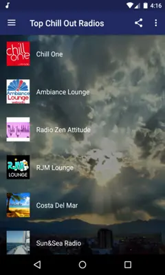 Top Chill Out Radios android App screenshot 3